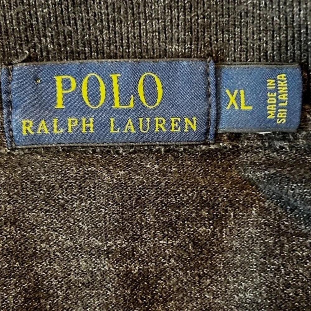 Polo Ralph Lauren Polo Shirt XL Mens Charcoal Grey Heathered Short Sleeve Pony